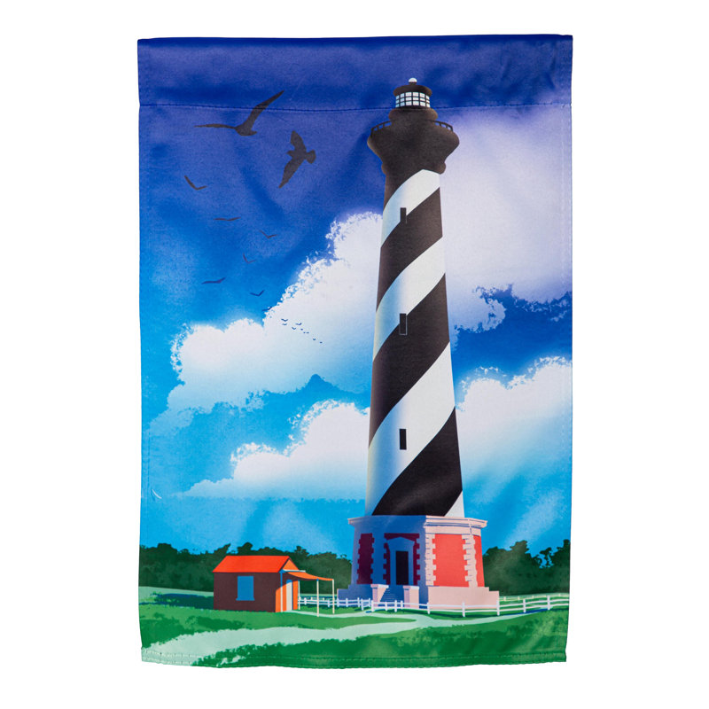 Drapeau de jardin en cuir phare Hatteras