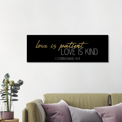 Love Is Panel by Kimberly Allen - Wrapped Canvas Panoramic Print