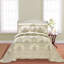 4 Piece Damask Oversized Embroidery Bedspread Set-21301790-21301801