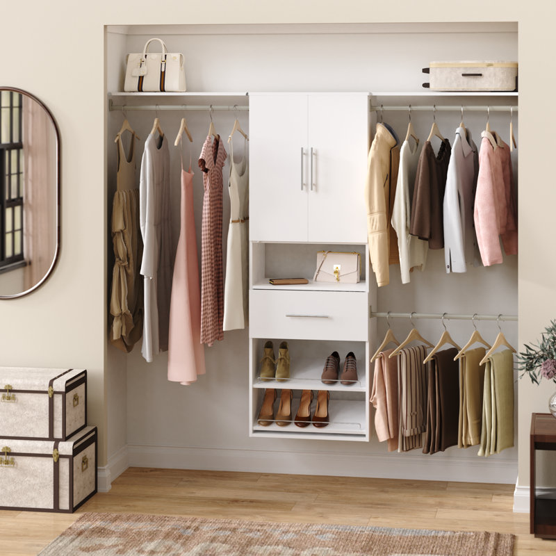 SuiteSymphony Hanging Tower Reach-In Set with Shoe Storage