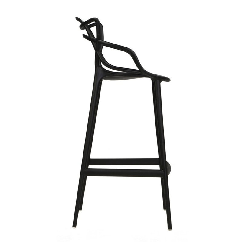 25" Indoor/Outdoor Counter Stool, Black