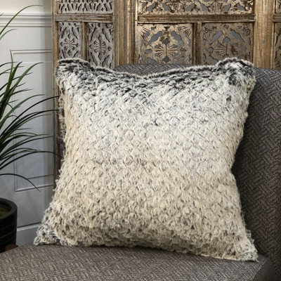 Square Faux Fur Pillow Cover & Insert