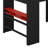 Full Size Wood Bunk Bed With Height-Adjustable Desk,Wardrobe And RGB Light-118155889