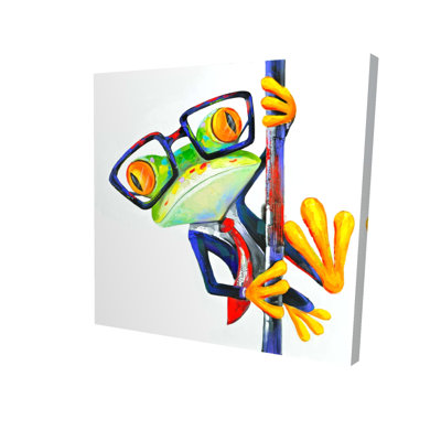 " Funny Frog With Glasses "