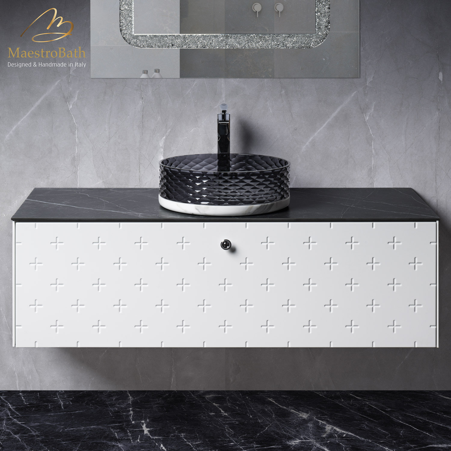 MaestroBath Rosa 48 Inch Single Bathroom Vanity | Wayfair