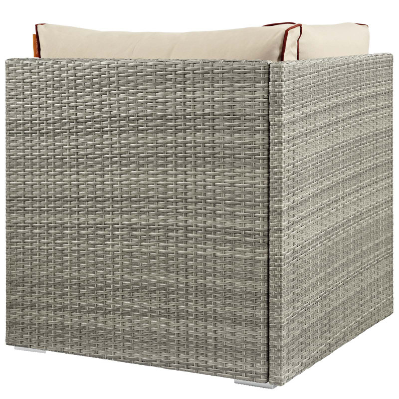 Modway Havenside Home Bocabec Fabric Outdoor Patio Corner, Beige