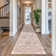 Vintage Distressed Non Slip Washable Rug(Pink)