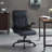 Kustaa Faux Leather Ergonomic Design Office Task Chair Desk Executive Chair with Flip-up Armrest-318445588