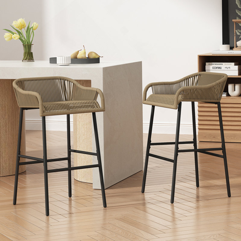 Ensemble de 2 tabourets de bar à pousser