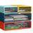 4-Pack Stackable  Cosmetic  Storage Boxes with Drawers , 4-Drawer Desk Organizer (Fire Red + Ocean Blue + Sunset Yellow + Bright Green)