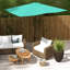 Parasol d'extérieur rectangulaire de 6,5 pi x 10 pi, grand et élégant avec protection, inclinaison facile à manivelle et à bouton-poussoir, protection contre les ombres sarcelle, inclinaison sans effort,
