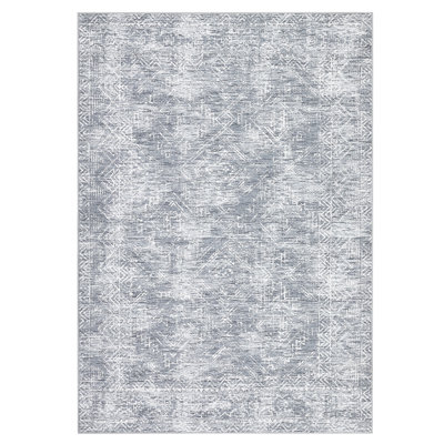 Washable Rugs for Living Room Vintage Area Rug for Bedroom Non Slip Geometric Tribal Area Rug Non Shedding Stain Resistant Carpet for Dining Room