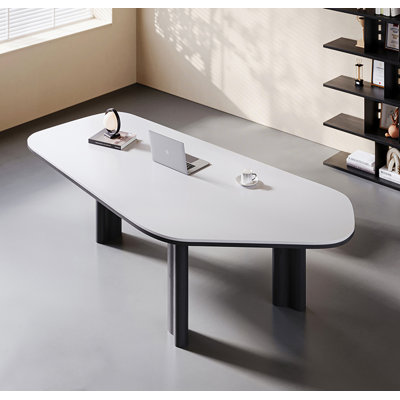 Bureau d'écriture en pierre frittée Light Luxury