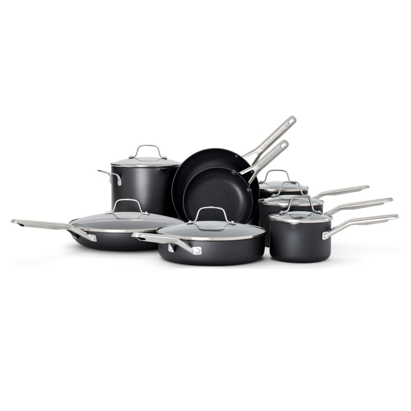 Calphalon Calphalon Hard-Anodized Nonstick 14-Piece Cookware Set