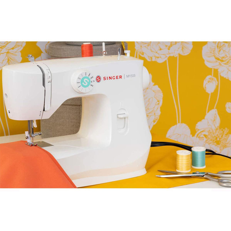 Singer M1500 Sewing Machine With 57 Stitch Applications And Accessories, White