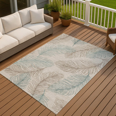 Tapis tropical Chantille ACN3028 lavable à la machine pour intérieur/extérieur