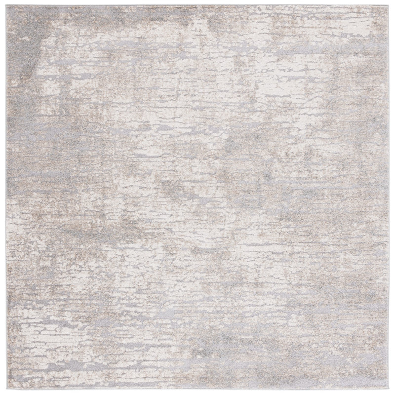 Goble 100 Performance Abstract Rug, Square 6'7"