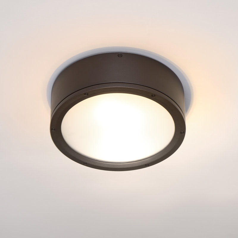 Tube 1 - Light Flush Mount, Bronze