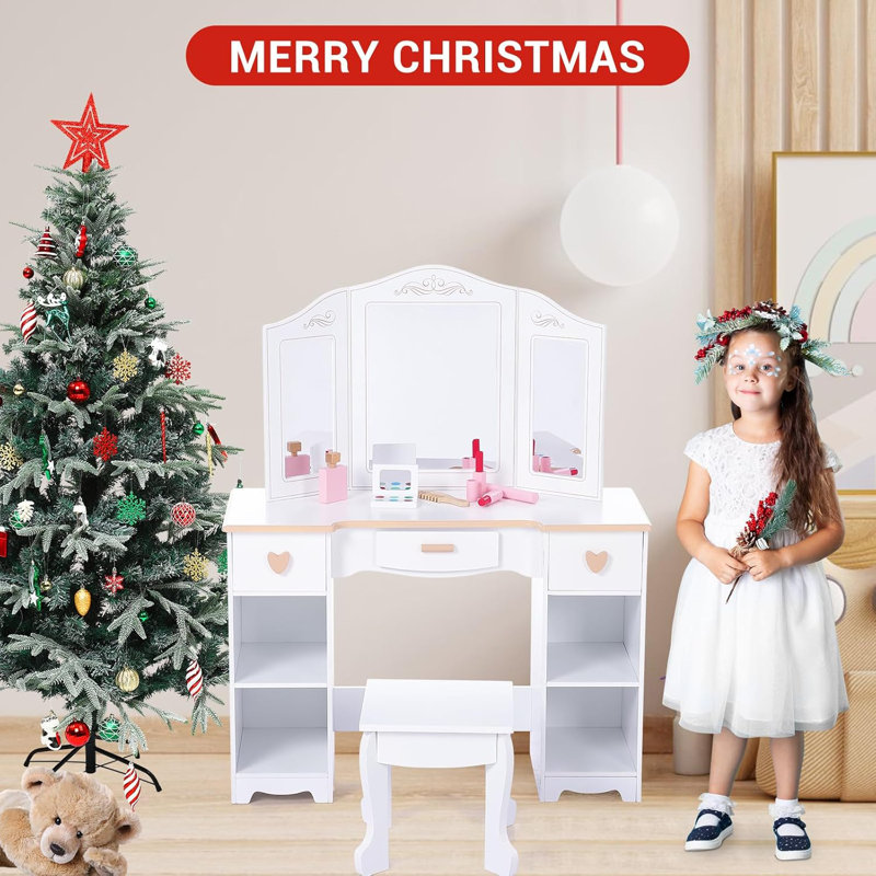 Ikem Kids Vanity Set with Mirror