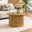 Table basse ronde avec tiroir de rangement-1017785310