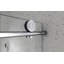 Une porte de douche fixe et une porte décalée sans cadre 4876, grandes poulies en acier inoxydable 304 de 70 mm avec fonction de fermeture en douceur réglable, avec nettoyage facile et protection anti-déflagrante