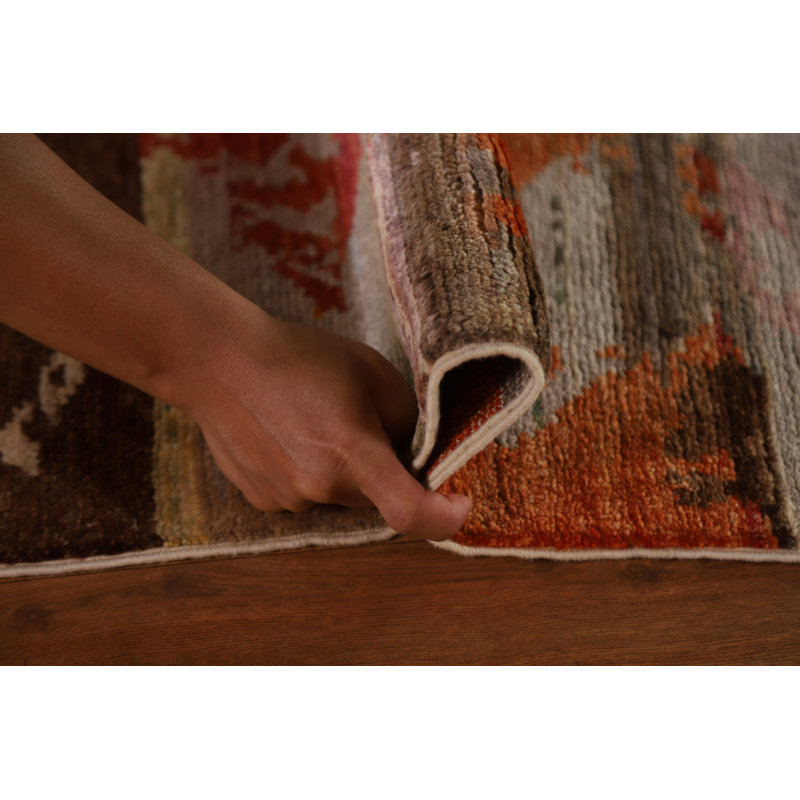 One-of-a-Kind 6'8" X 9'6" New Age Wool Area Rug in
