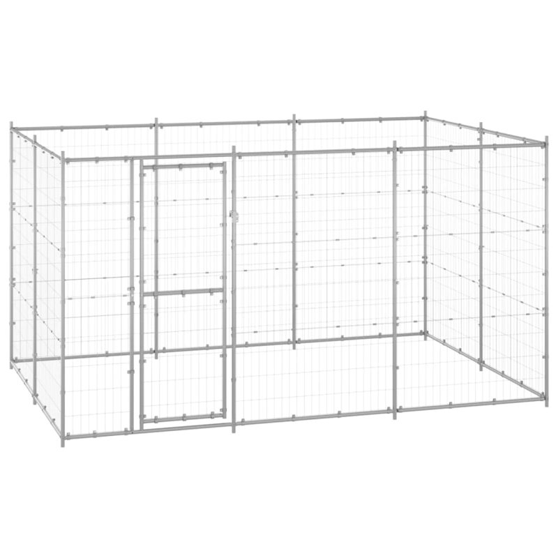 Sullivan Steel Kennel With Door, 180cm H x 330cm W x 220cm D