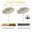 Bronica 202cm Tilt Beach Parasol-1137726019