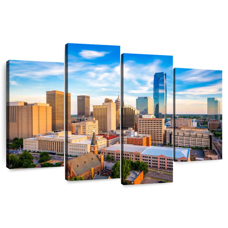 Sireci Oklahoma Urban Cityscape, 48" H x 75" W