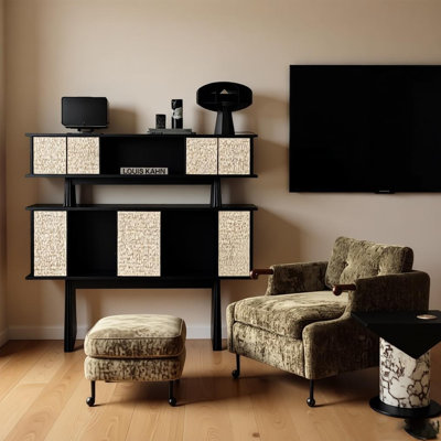 Italian minimalist side cabinet
