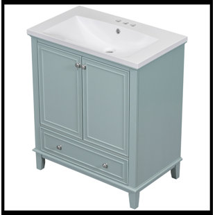 30'' Single Bathroom Vanity with Ceramic Top