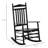 Outsunny Traditional Wooden High-Back Rocking Chair For Porch, Indoor/Outdoor-1934672432