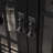 Window Pane Media Cabinet  Black-1139214510