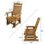 Poly Lumber Patio Glider with Removable Cup Holders-1597673621