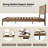 Queen Size Bed Frame with Headboard & Footboard Solid Wood Platform Bed, Central Metal Legs, 12 Heavy-duty Slatted Base, No Box Spring Needed, Noise-Free & Anti-Slip, Barnwood Finish-1172597953-1172597952
