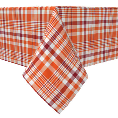 Rectangular Plaid Cotton Twill Table Runner