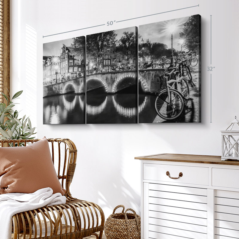 «Modern View Amsterdam», 3 pièces, H 32 po x l 50 po