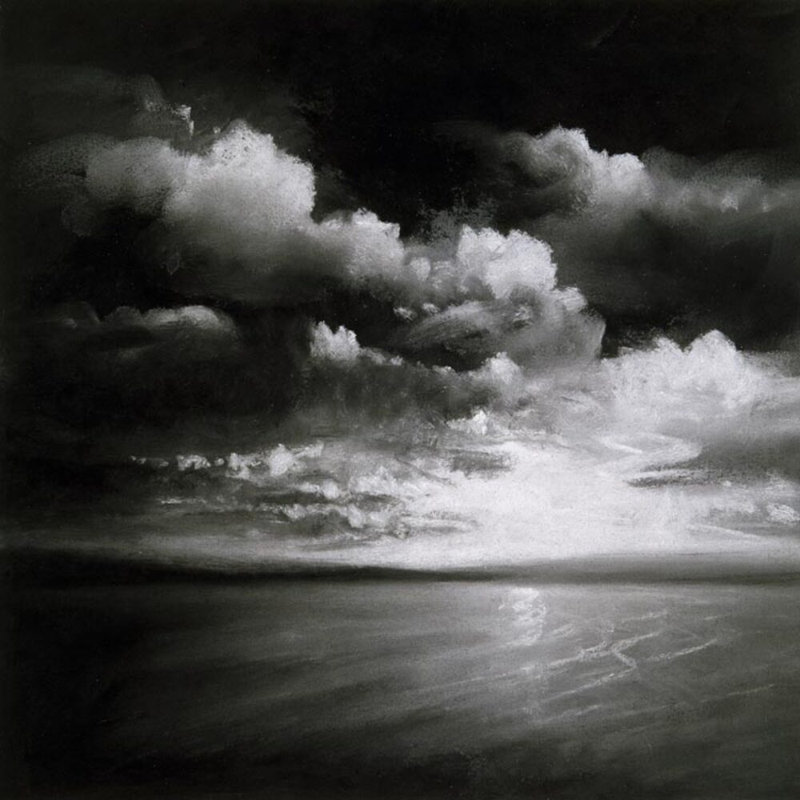 «Moonlit Bay I», reproduction encadrée sur papier par Donna Levinstone
