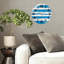 Horloge murale 12 po ronde en verre trempé avec mouvement à quartz silencieux-2037066694