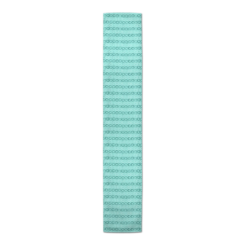 Chemin de table Corddaryl, P 16 po x L 90 po, Bleu sarcelle