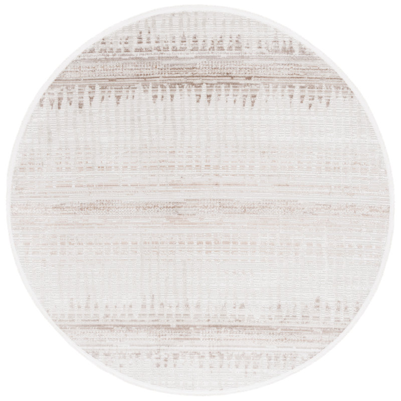 Candelario Performance Abstract Rug, Round 6'7"