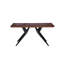 Console d'entrée Faunia en bois d'acajou récupéré avec base en acier noir 