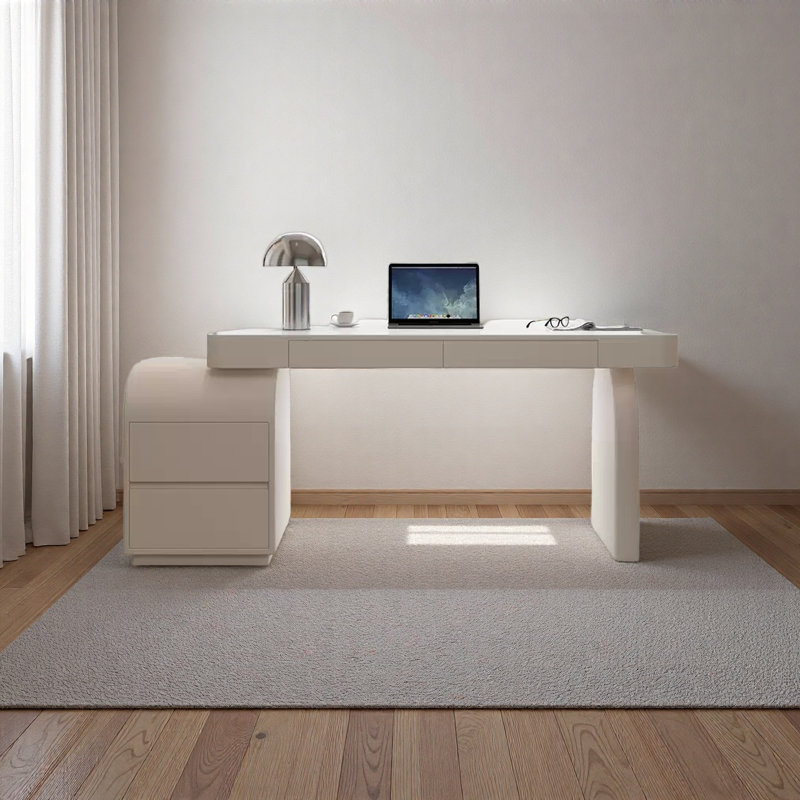 Bureau moderne en bois, H 29,52 po x l 70,86 po x P 23,62 po