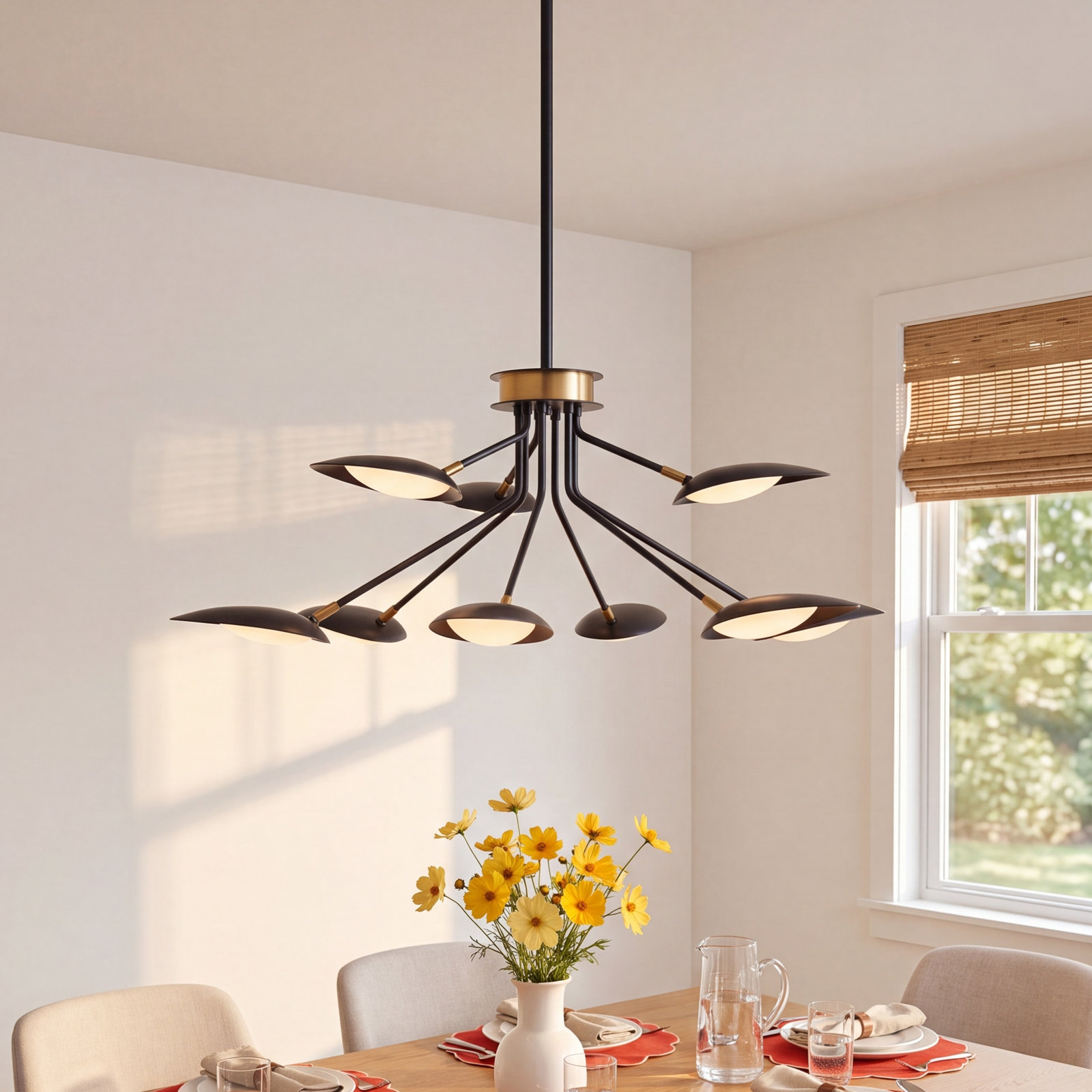 Cillian Dimmable 9 - Light Chandelier