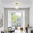 Zylo Semi-flush Mount Metal Ceiling Lamp With Glass Shade-1599360380-1599360381