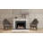 Litestar ZEF38VC 38" Smart Electric Fireplace Insert – WiFi App Control, Breathing Logs, Multi Flame Colors, Crackling Sound, Built-In Fireplace Heater