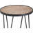 Hudson ClickDecor Modern Farmhouse Round Metal Side Table