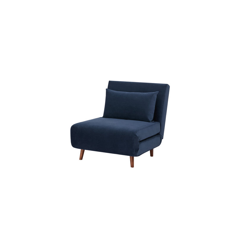 Clarissa Upholstered Accent Chair, Blue Velvet
