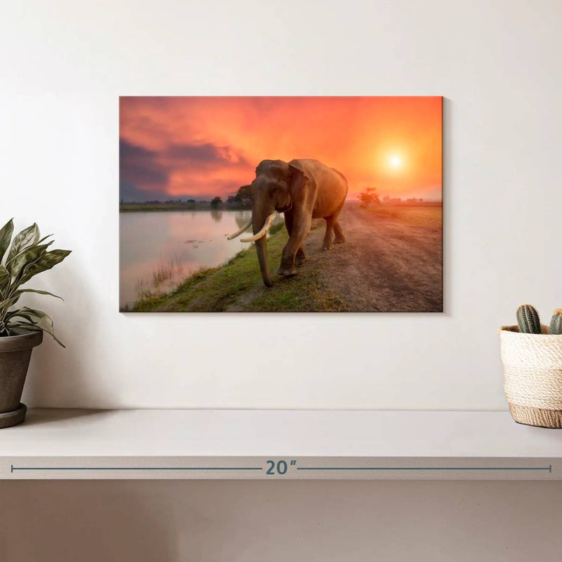 Surin Thailand Elephant, 8" H x 12" W