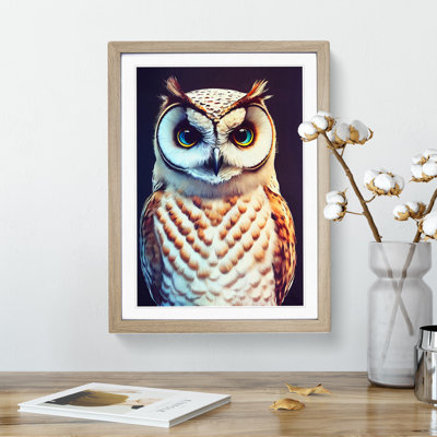 Owl Portrait No.2 - Framed Print